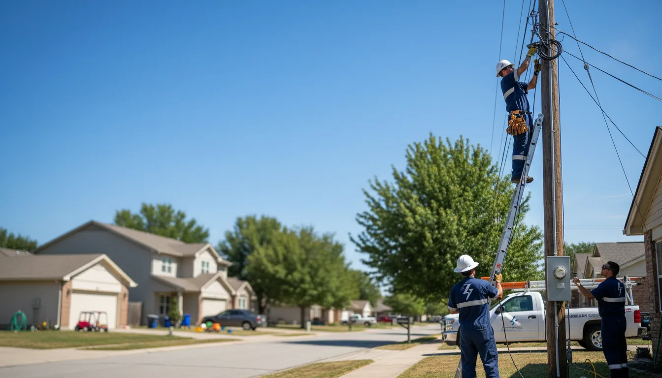 Residential electrician providing installation services in Holly, MI